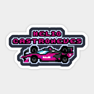 Helio Castroneves '23 Old School Sticker